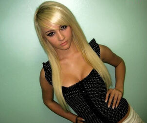 blond doll killer punk haircut -